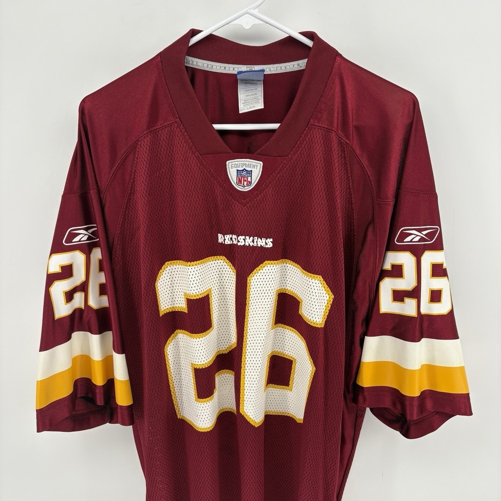 Reebok NFL Washington Redskins Clinton Portis 26 Jersey Mens L Burgundy Vintage - Picture 2 of 16